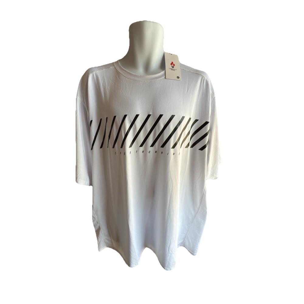 Liberty Pro Sport Running Performance T-Shirt 3XL New With Tag White‎ Reflective